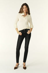 Slim-Fit Jeans Denim Noir