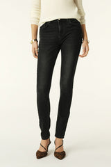 Slim-Fit Jeans Denim Noir
