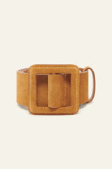 Square Buckle Belt Belt Marron