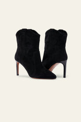 Suede Ankle Boots Boots Noir