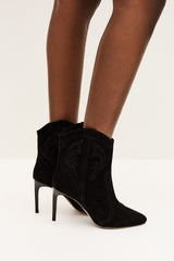 Suede Ankle Boots Boots Noir