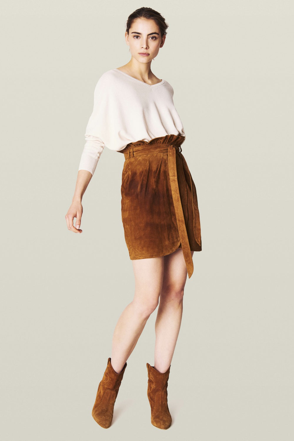 Open-Back Jumper Pullover Ecru