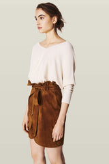 Open-Back Jumper Pullover Ecru