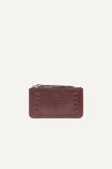 Leather Card Holder Teddy Rouge