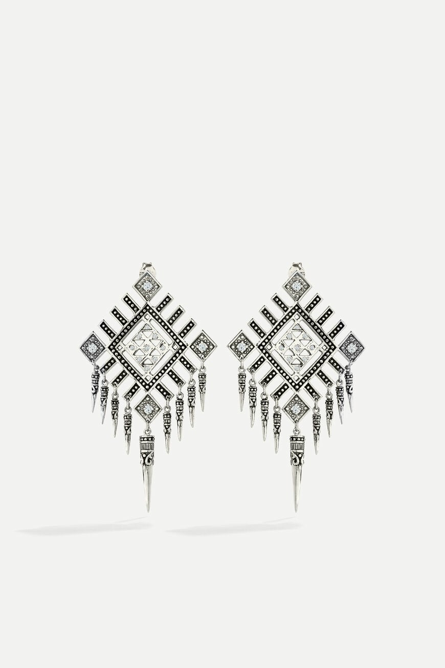 Earrings Maxi-Punk Argent