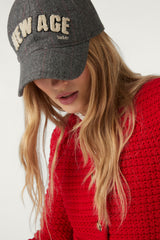 Embroidered Cap Haxelle Gris
