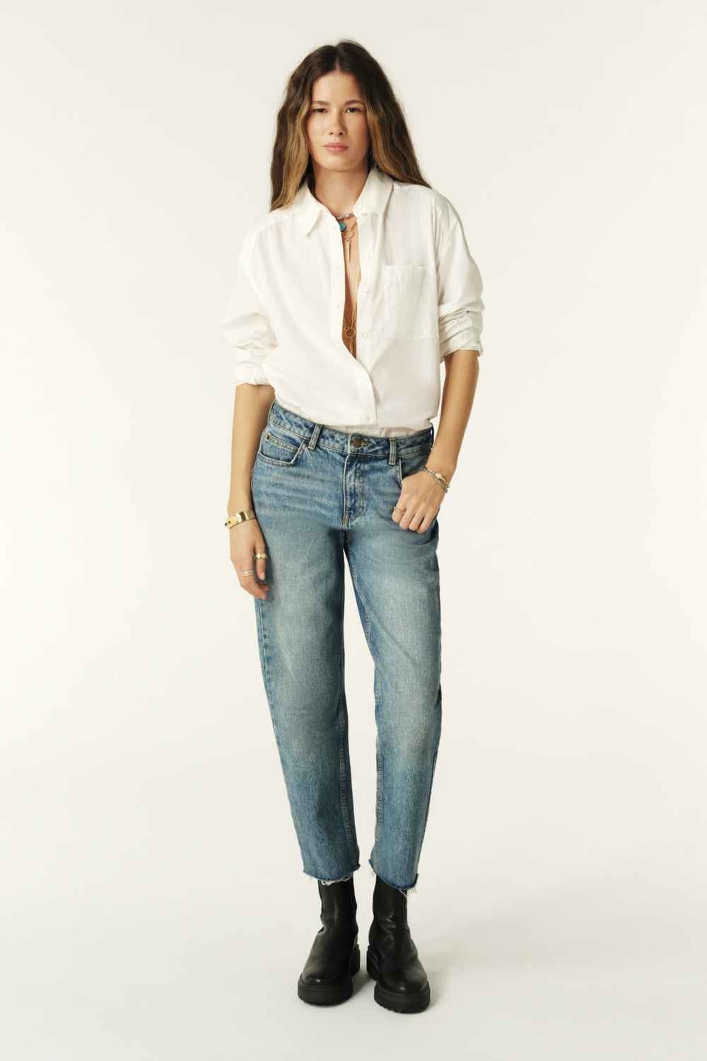 Straight-Leg Jeans Evan Blue