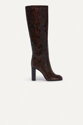 High-Leg Boots Ciry Printed