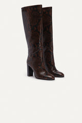 High-Leg Boots Ciry Printed
