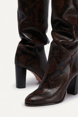 High-Leg Boots Ciry Printed