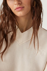 V-Neck Sweatshirt Rhode Ecru