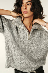 Zip-Neck Jumper Baltan Gris