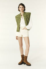 High-Rise Shorts Cdavid Ecru