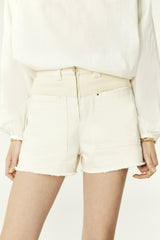 High-Rise Shorts Cdavid Ecru