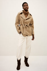 Loose-Fitting Coat Kam Marron