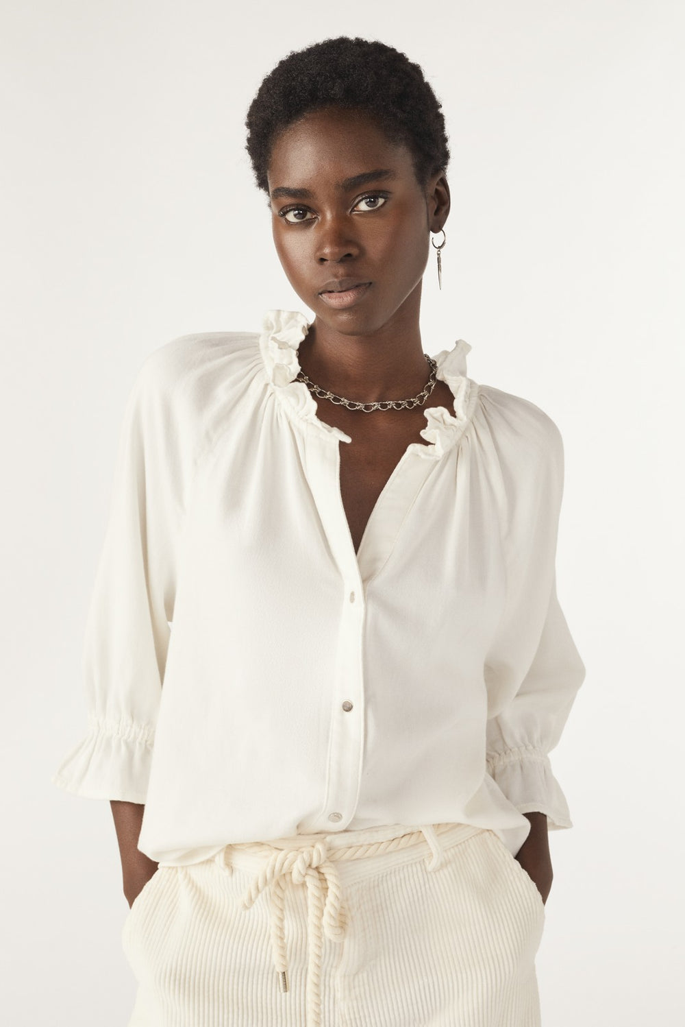 Flowing Blouse Raco Ecru