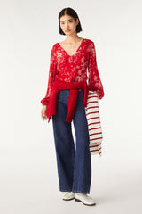 Long-Sleeved Top Dany Rouge
