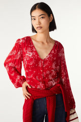 Long-Sleeved Top Dany Rouge