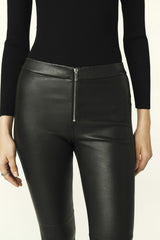 High-Waisted Trousers Queenie Noir