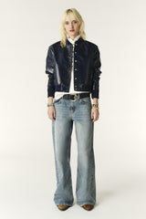Ribbed Jacket Moon Marine