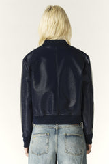 Ribbed Jacket Moon Marine