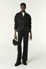 Quilted Denim Jacket Caly Noir