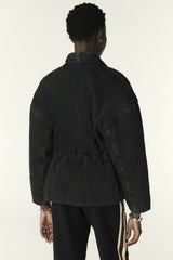Quilted Denim Jacket Caly Noir