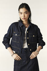 Cropped Straight Jacket Delia Marine