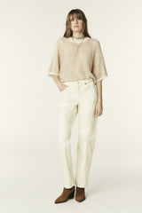 Round-Neck Jumper Jumper Gold