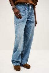 Elasticated Waist Jeans Mima Blue
