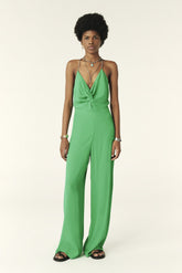 Jumpsuit With Straps Fifia Vert