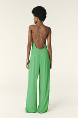 Jumpsuit With Straps Fifia Vert