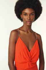 Jumpsuit With Straps Fifia Orange