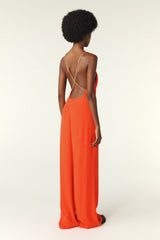 Jumpsuit With Straps Fifia Orange