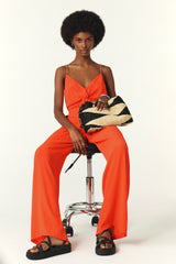 Jumpsuit With Straps Fifia Orange