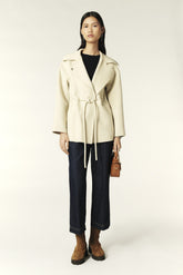 Belted Coat Kam Ecru