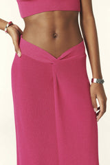 Shaker-Stitch Skirt Thatyana Rose