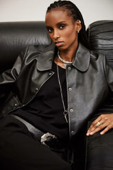 3/4-Sleeve Jacket Mylos Noir