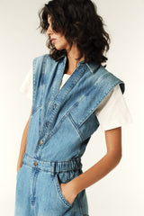 Sleeveless Jumpsuit Figo Blue