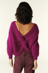 Jumper With Twisted Back Fill Rose