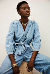 Long-Sleeved Top Lavina Blue