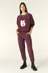 Baggy Sweatshirt Bart Violet