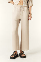 Elasticated Waist Trousers Issy Ecru
