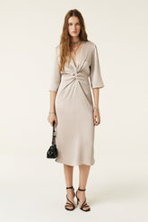 Midi-Length Dress Imelda Ecru