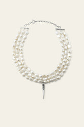 Pearl Necklace Blanca Argent
