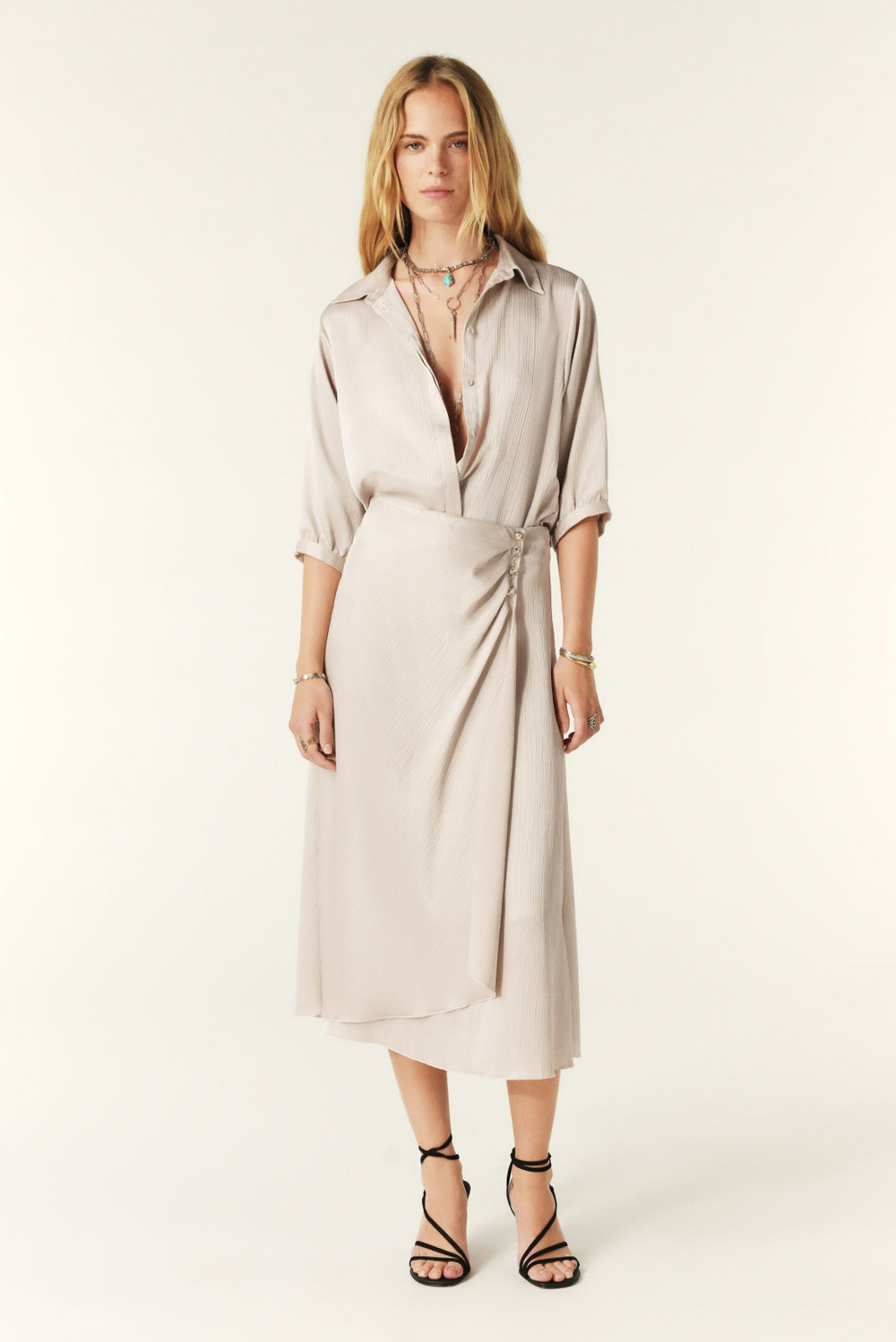 Wrap Skirt Ideza Ecru