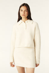 Knit Polo Shirt Bouha Ecru