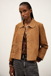 Straight-Cut Jacket Milas Marron