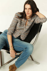 Long-Sleeved Cardigan Guspa Ecru