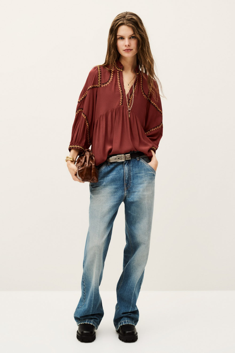 Blouse Talsie Orange